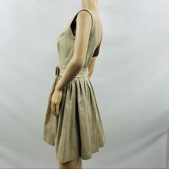 Contrarian Gold Backless Mini Dress - Picture 7 of 12